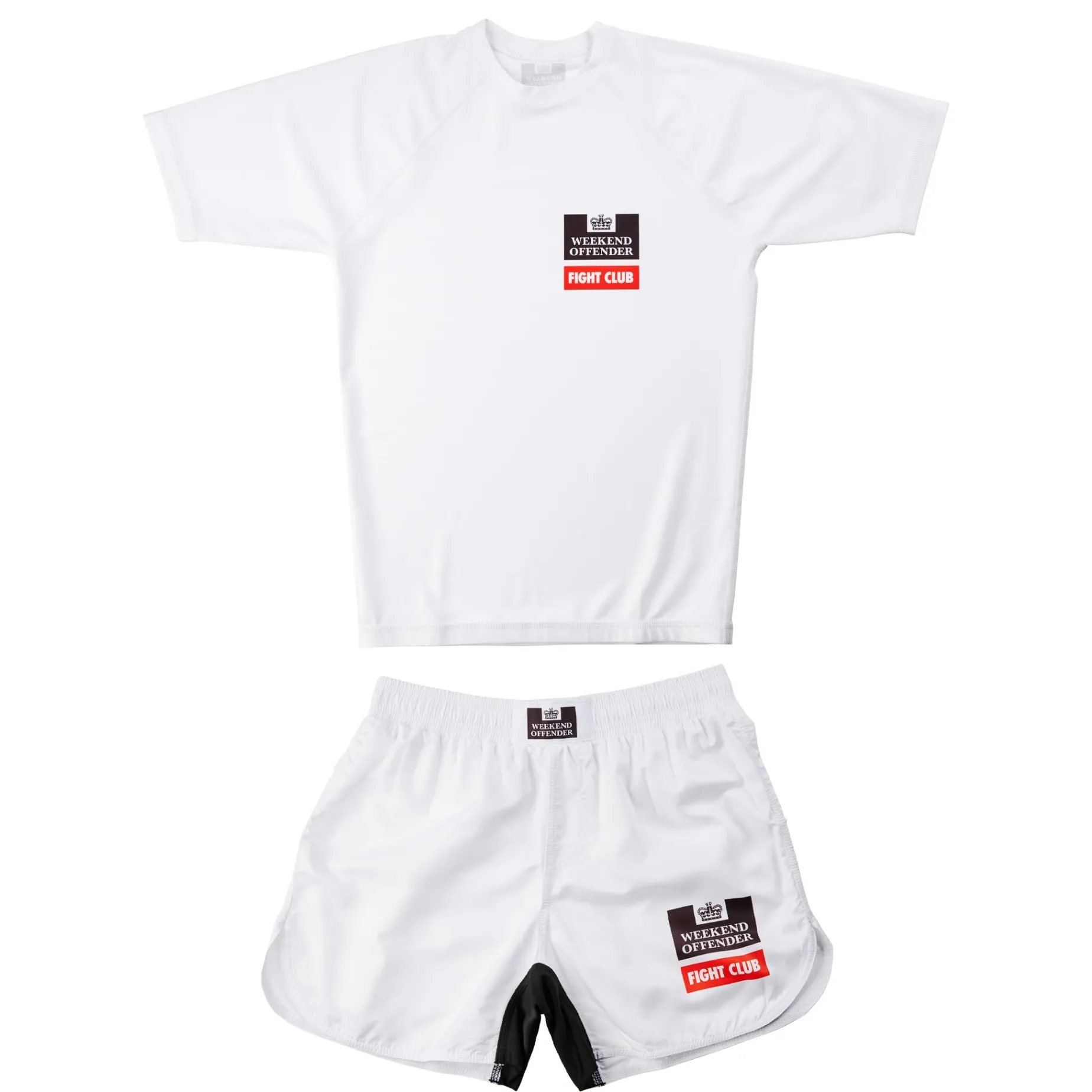 Rashguard and Shorts Set White