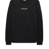 Raval Sweatshirt Black/Peridot Green