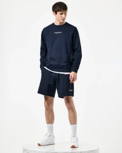 Raval Sweatshirt Navy/Pale Blush Pink