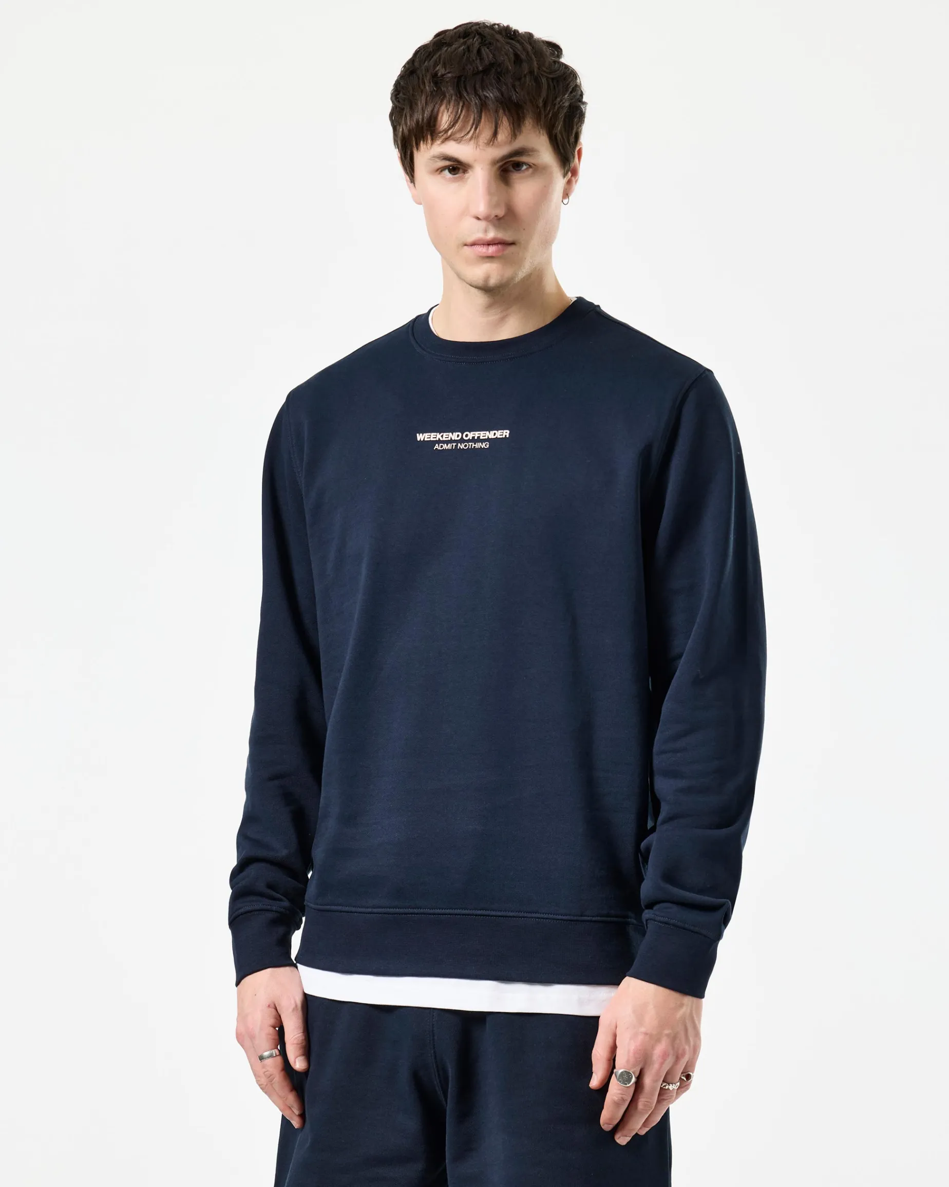 Raval Sweatshirt Navy/Pale Blush Pink