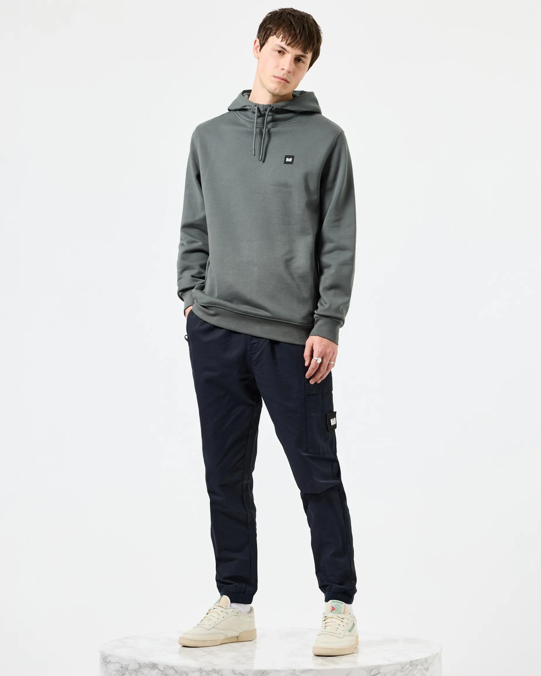 Ribbe Hoodie Zinc