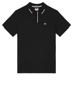 Rivas Polo Shirt Black/Pale Blush Pink