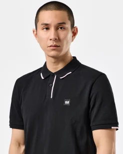 Rivas Polo Shirt Black/Pale Blush Pink