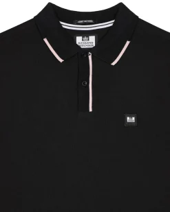 Rivas Polo Shirt Black/Pale Blush Pink