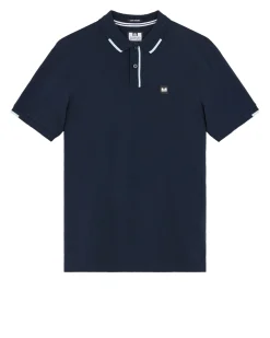 Rivas Polo Shirt Navy/Ocean Wave Blue