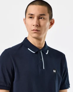 Rivas Polo Shirt Navy/Ocean Wave Blue