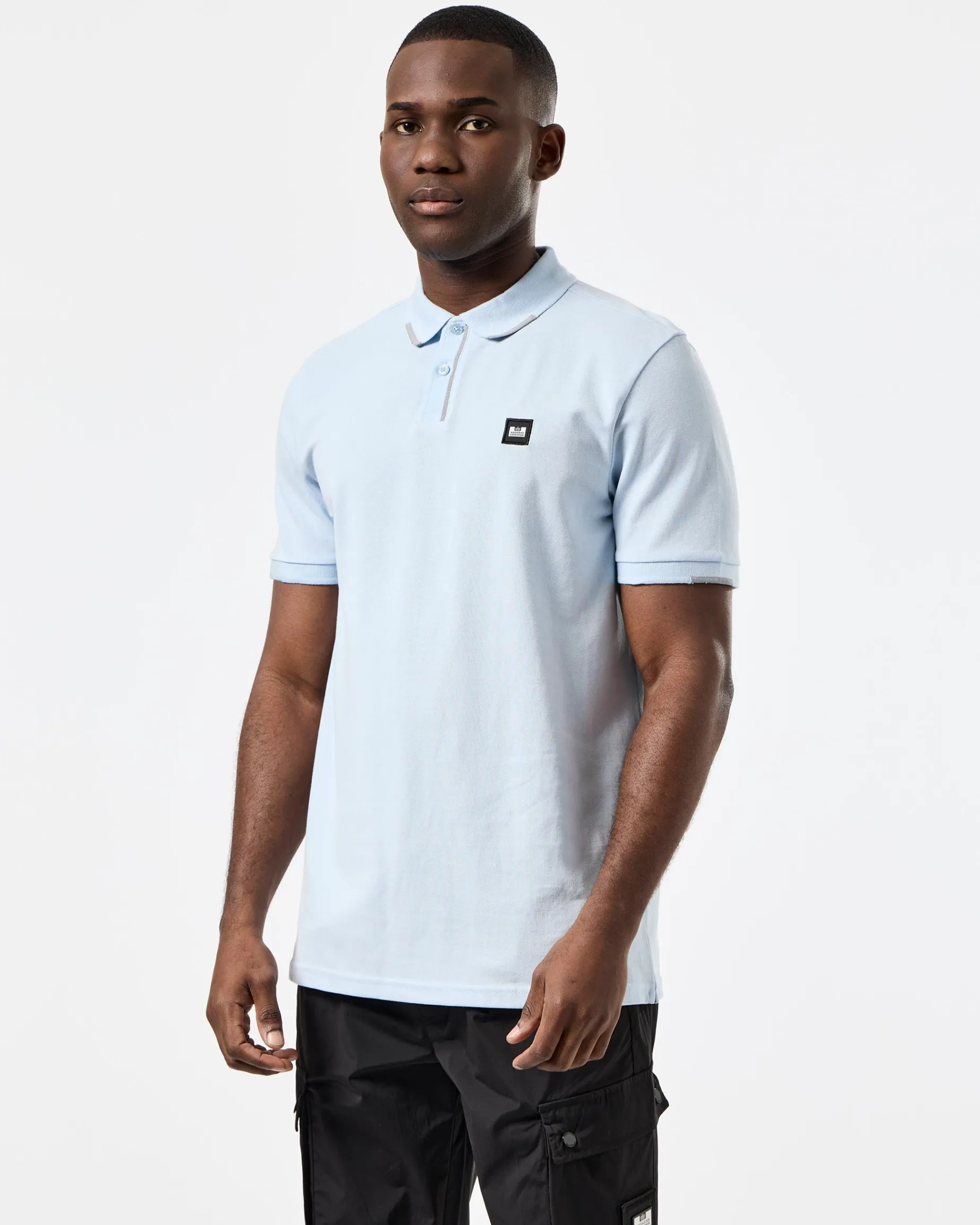 Rivas Polo Shirt Ocean Wave Blue/Smokey Grey