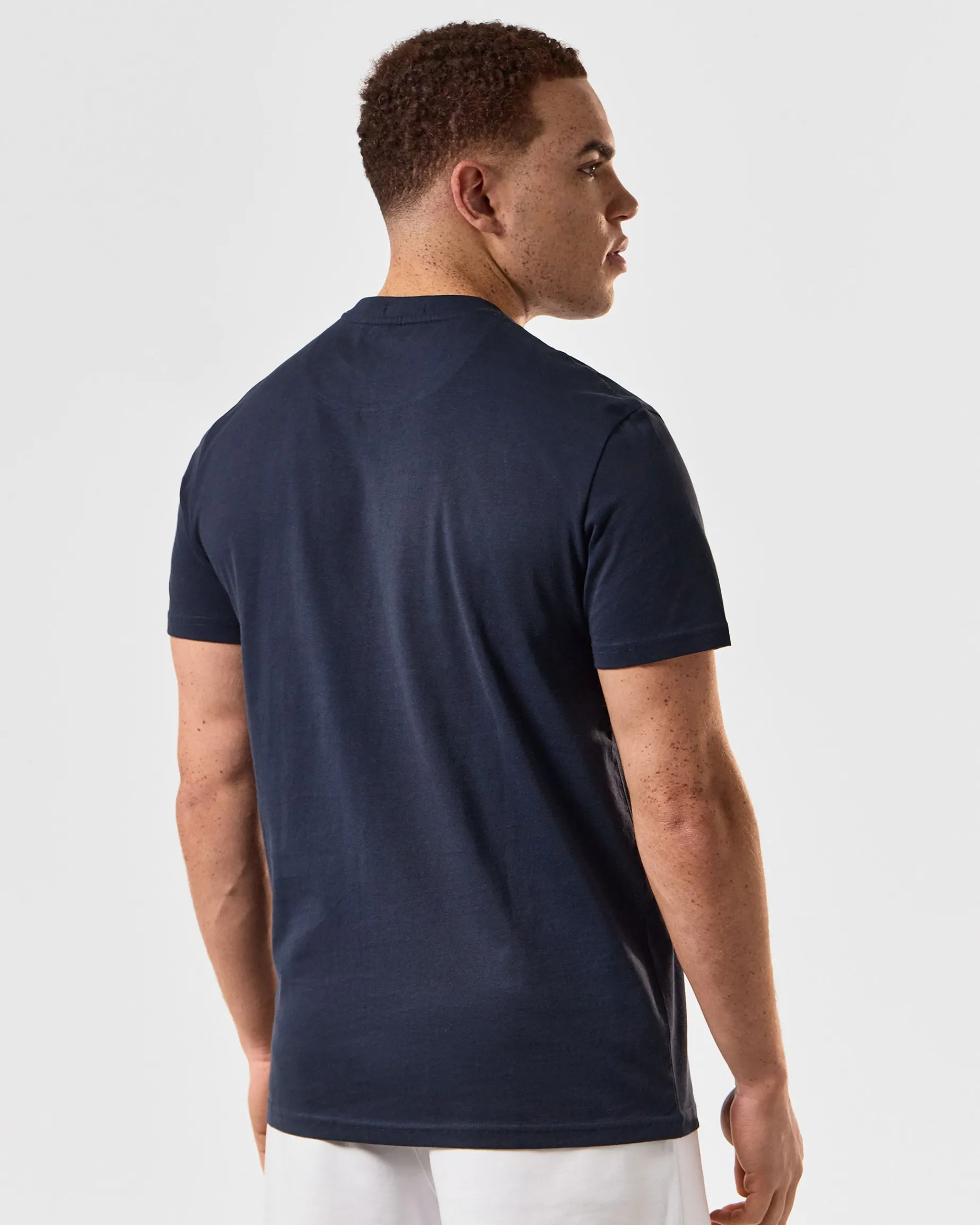 Ryder Embroidered Graphic T-Shirt Navy