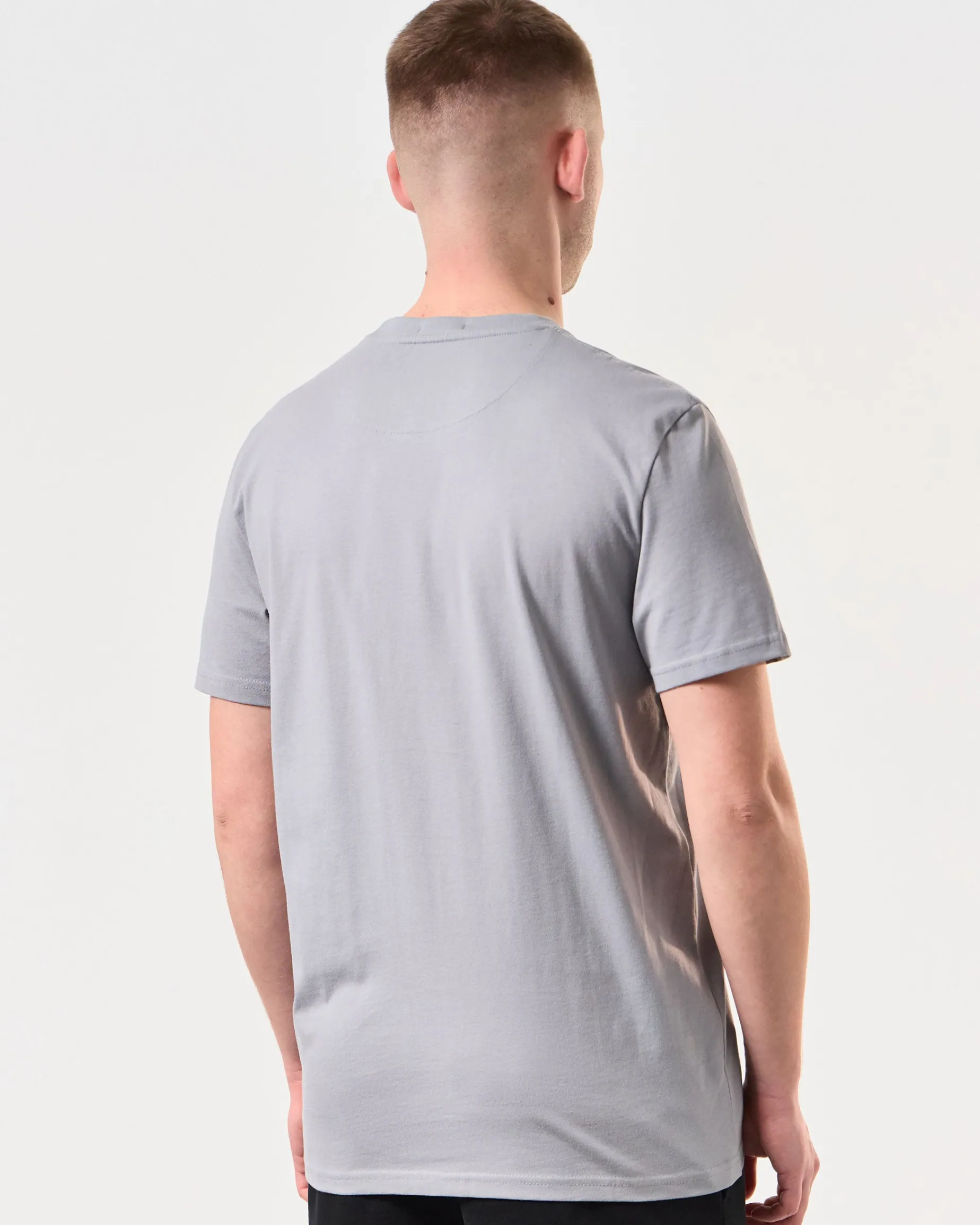 Ryder Embroidered Graphic T-Shirt Smokey Grey