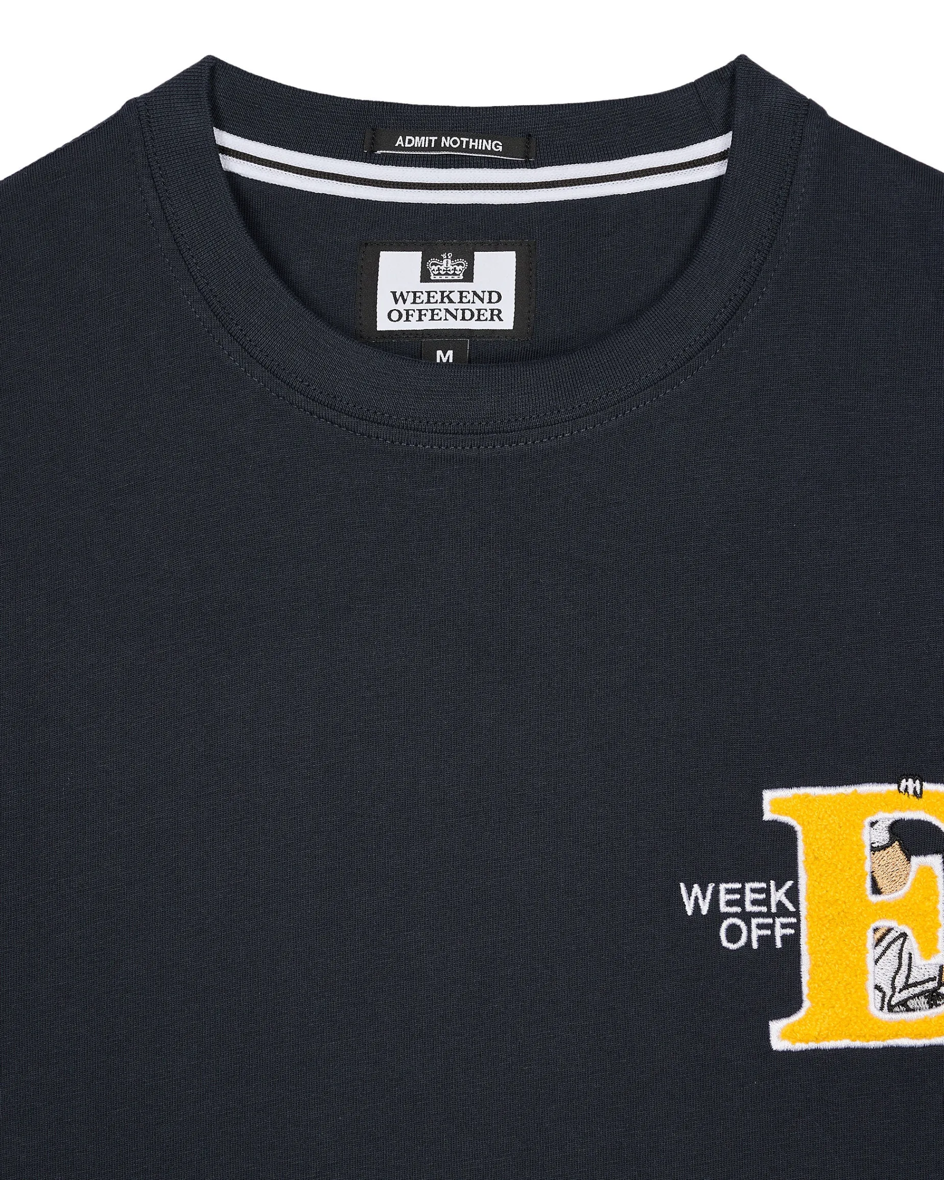 Ryder Embroidered Graphic T-Shirt Navy
