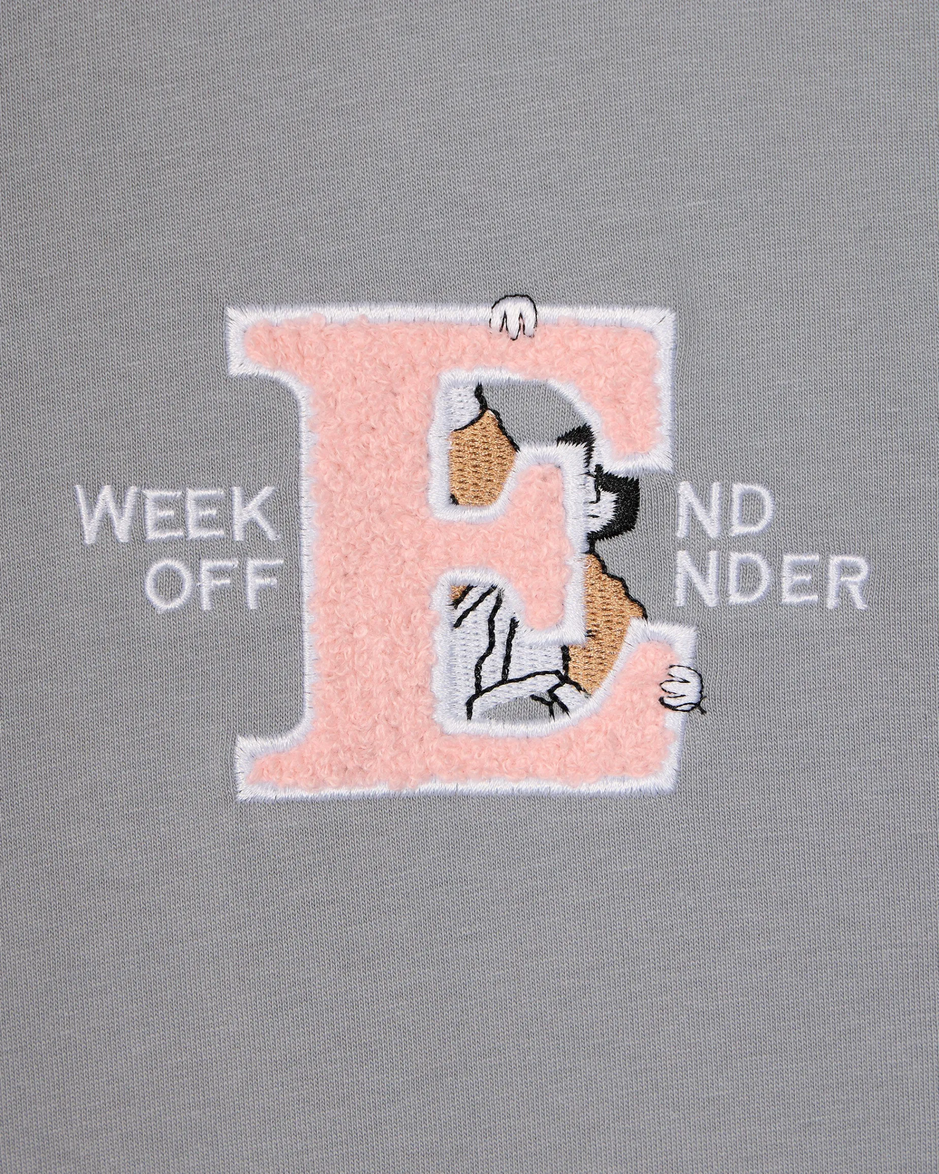Ryder Embroidered Graphic T-Shirt Smokey Grey