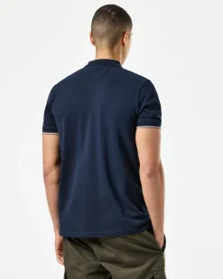 Sakai Polo Shirt Navy/Mid House Check