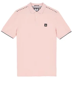 Sakai Polo Shirt Pale Blush Pink/Mid House Check