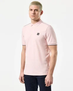 Sakai Polo Shirt Pale Blush Pink/Mid House Check