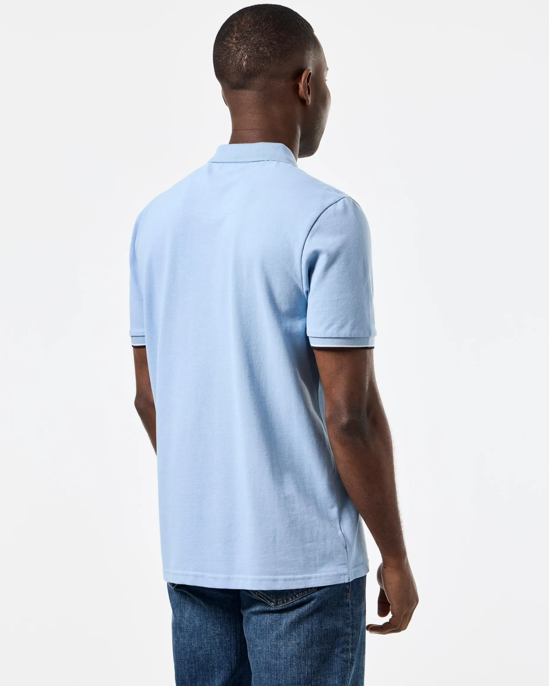 Sakai Polo Shirt Sea Marine Blue/Mid House Check