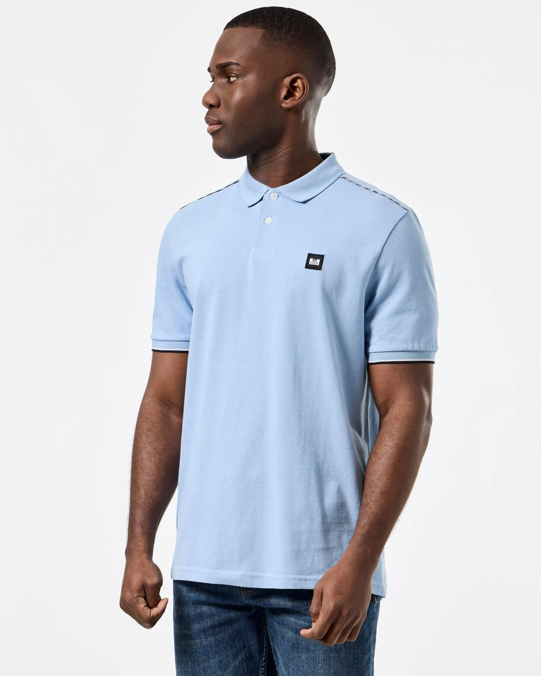 Sakai Polo Shirt Sea Marine Blue/Mid House Check