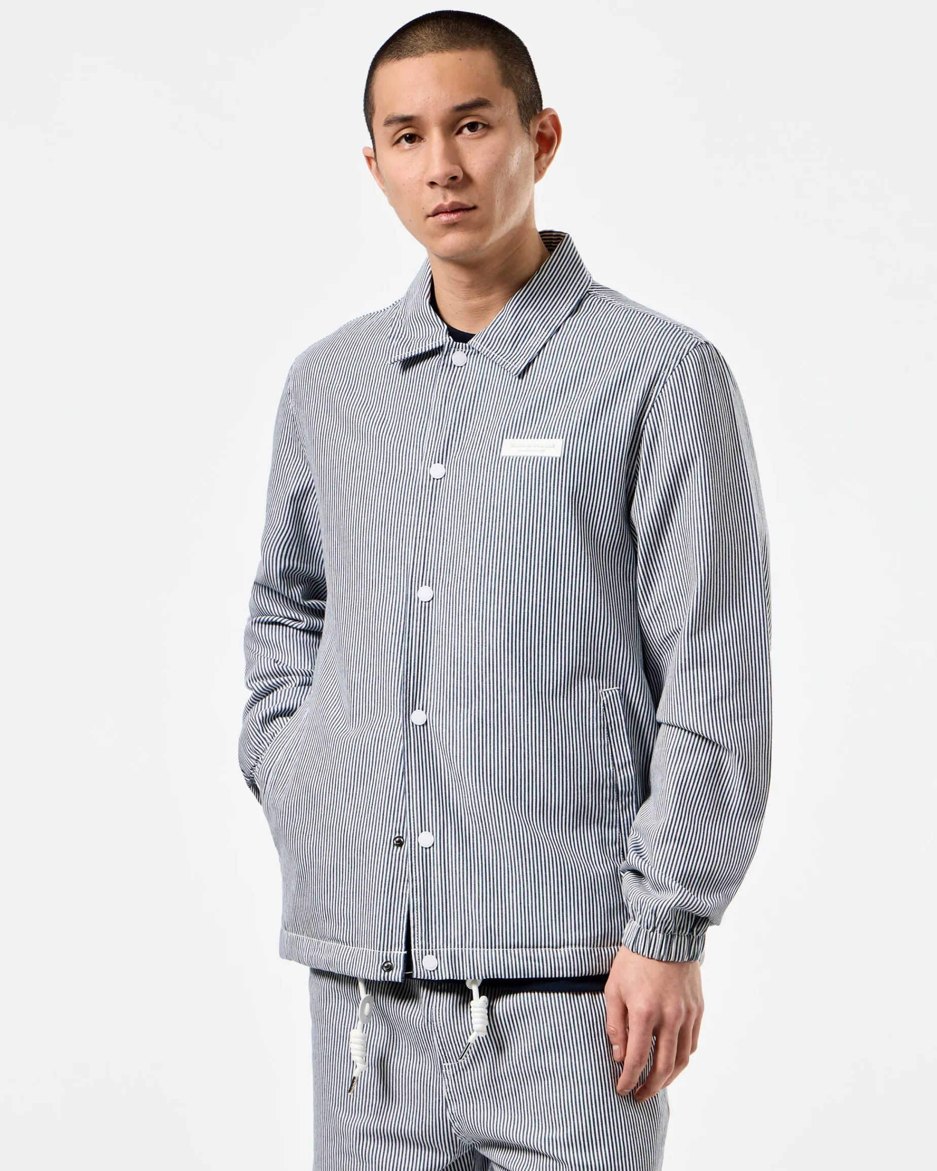 Sant Antoni Coach Jacket Ticking Stripe