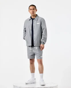 Sant Antoni Coach Jacket Ticking Stripe