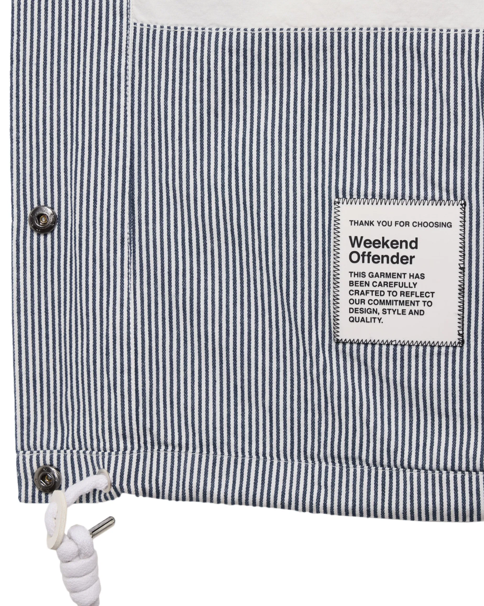 Sant Antoni Coach Jacket Ticking Stripe