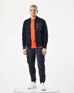 Santo Full Zip Sweatshirt Navy