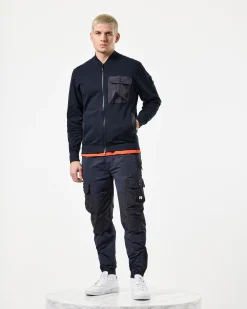 Santo Full Zip Sweatshirt Navy