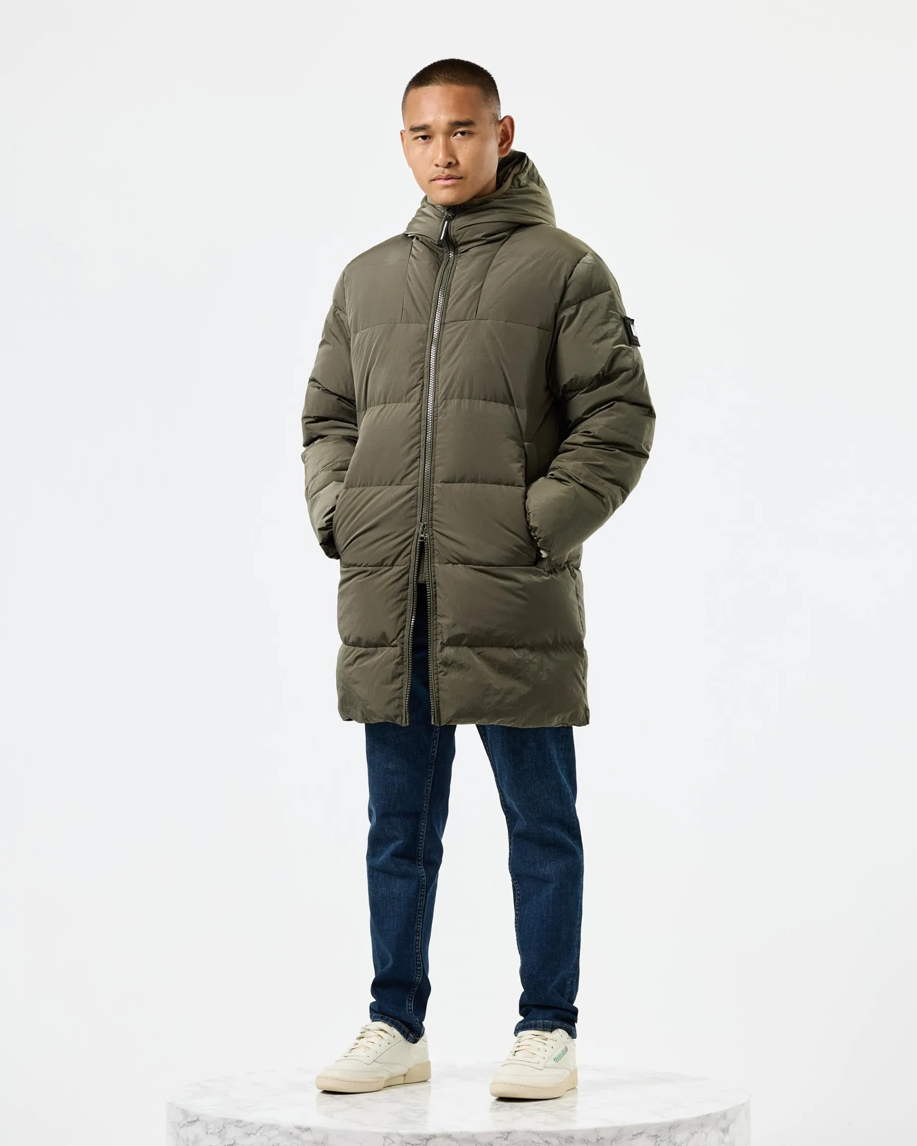 Sapporo Longline Down Jacket Castle Green