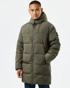 Sapporo Longline Down Jacket Castle Green