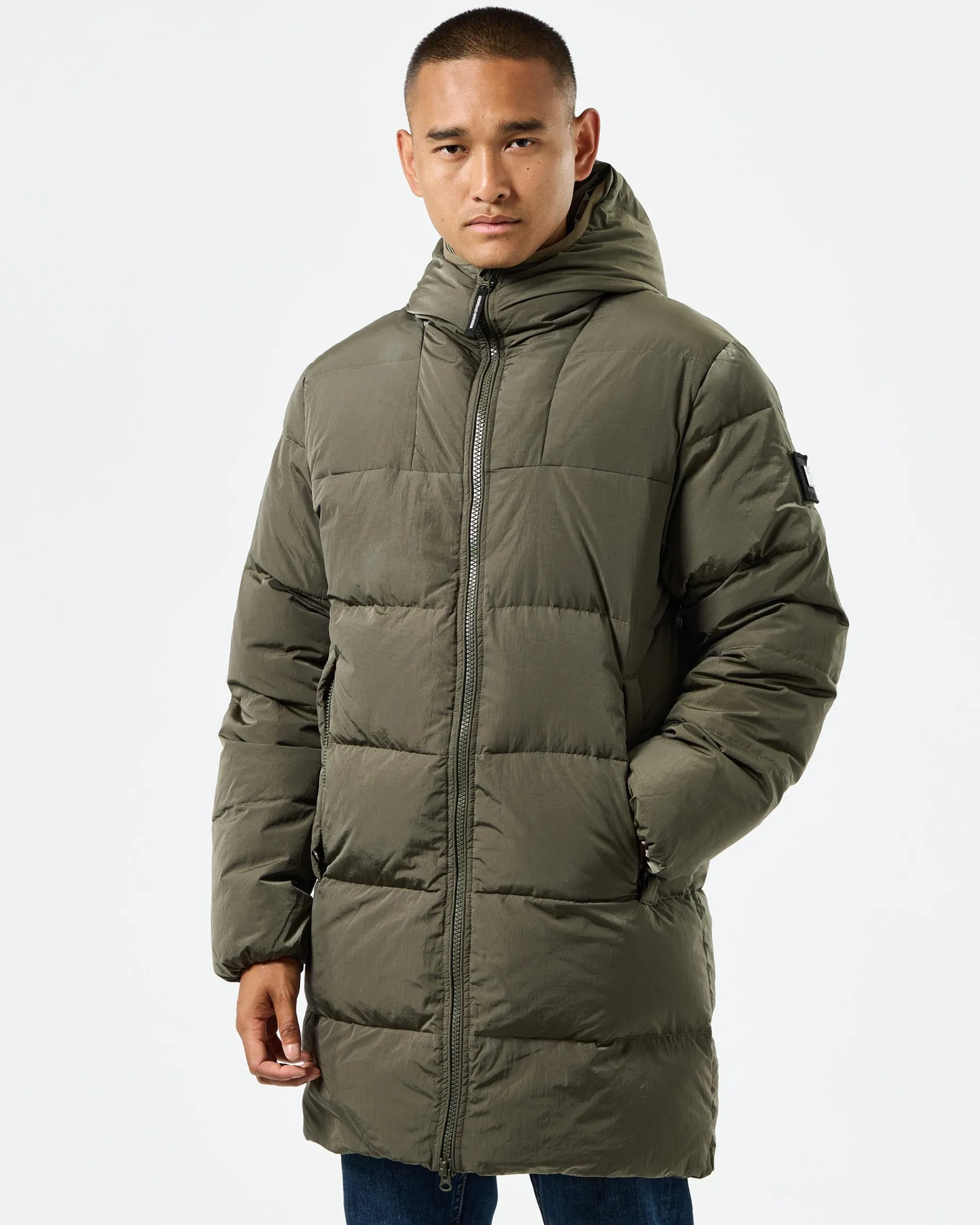 Sapporo Longline Down Jacket Castle Green