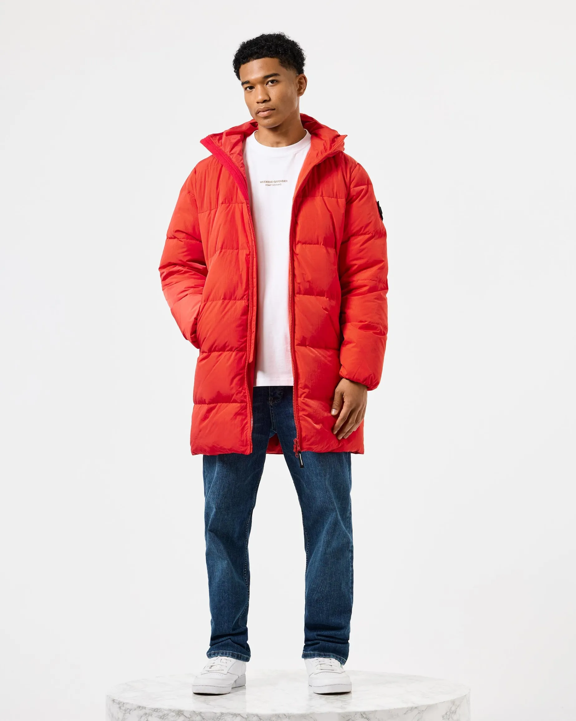 Sapporo Longline Down Jacket Cayenne Red