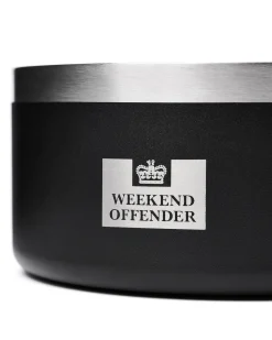 Small WO Dog Bowl Black