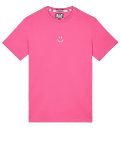 Smile Graphic T-Shirt Candy Pink
