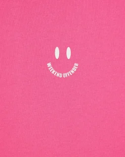 Smile Graphic T-Shirt Candy Pink