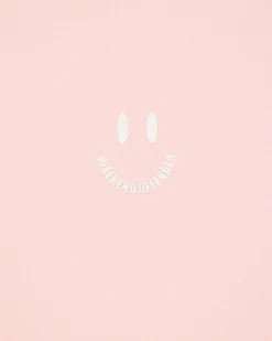 Smile Graphic T-Shirt Pale Blush Pink