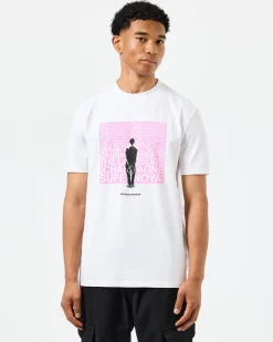 Supernova Graphic T-Shirt White/Pink