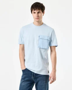 Takaji T-Shirt Ocean Wave Blue