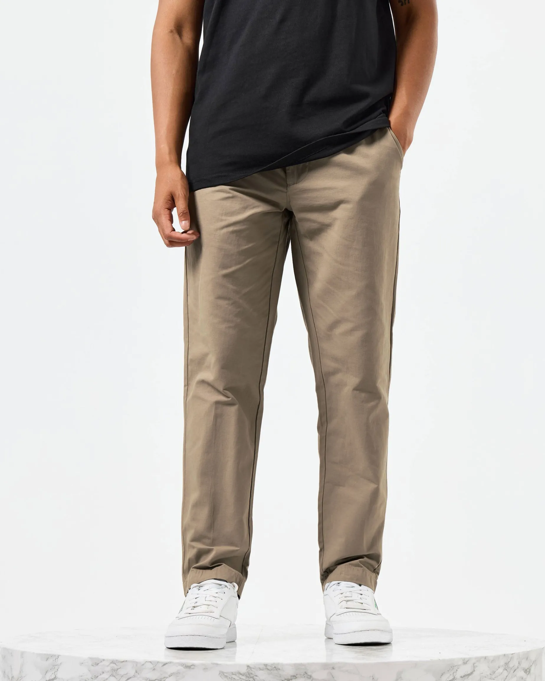Talabot Relaxed Tailored Pants Mocha Brown