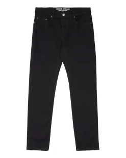 444 Tapered Black Denim Jeans