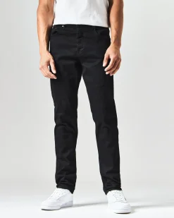 444 Tapered Black Denim Jeans