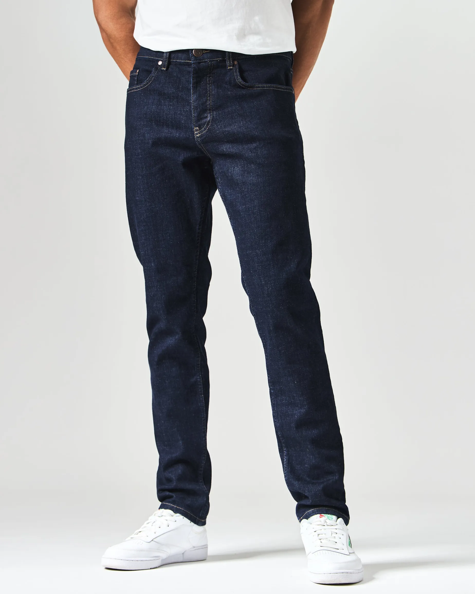 444 Tapered Dark Rinsed Denim Jeans