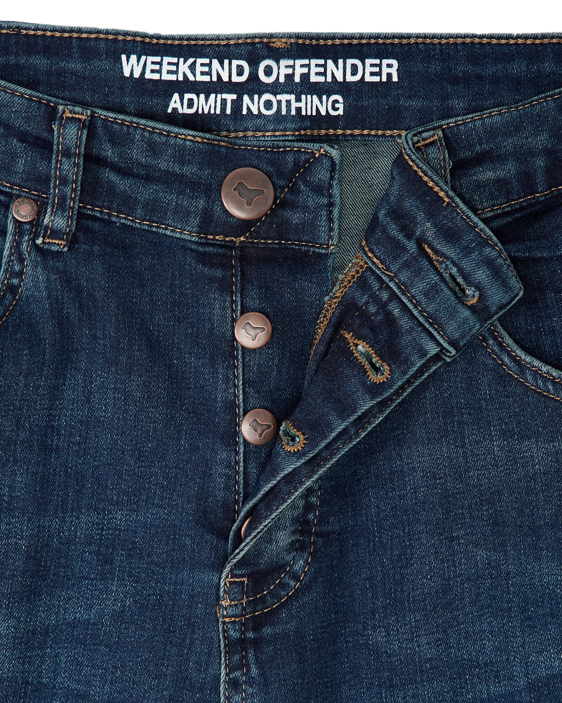 444 Tapered Dark Vintage Denim Jeans