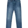 444 Tapered Washed Vintage Denim Jeans