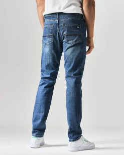 444 Tapered Washed Vintage Denim Jeans