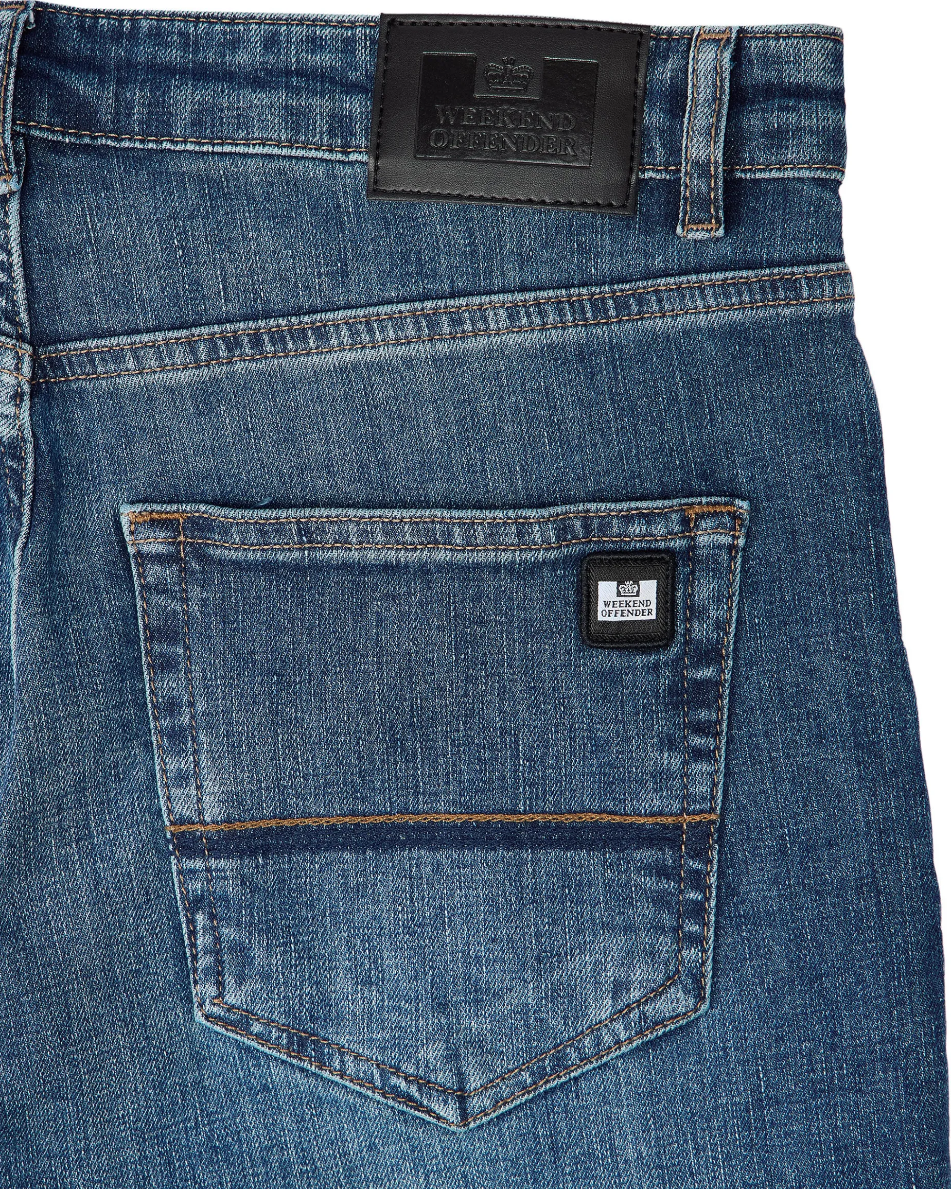 444 Tapered Washed Vintage Denim Jeans