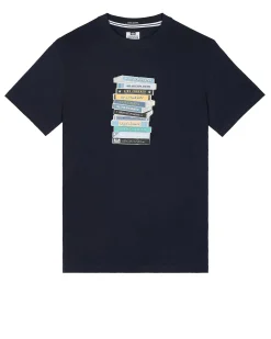 Tapes Graphic T-Shirt Navy