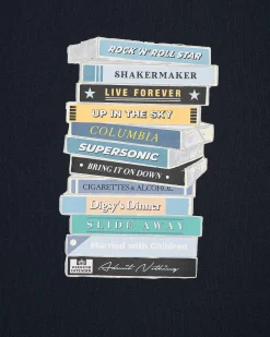 Tapes Graphic T-Shirt Navy