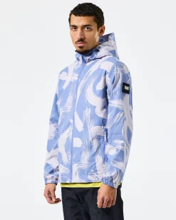 Technician Camo Cotton Jacket Cornflower Blue