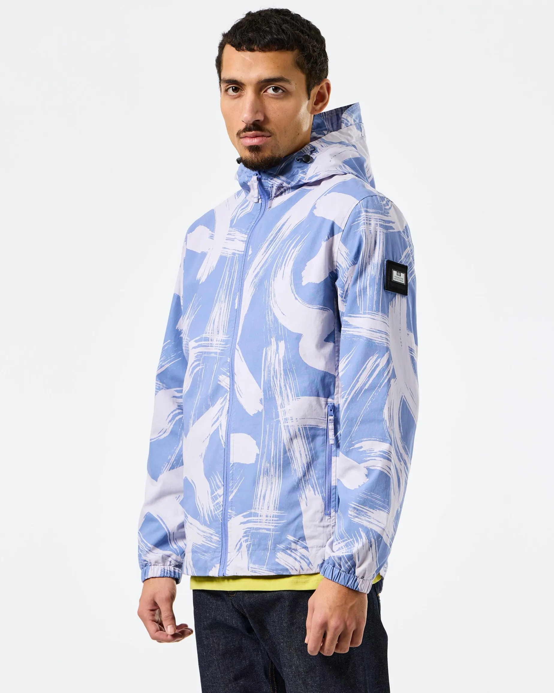 Technician Camo Cotton Jacket Cornflower Blue