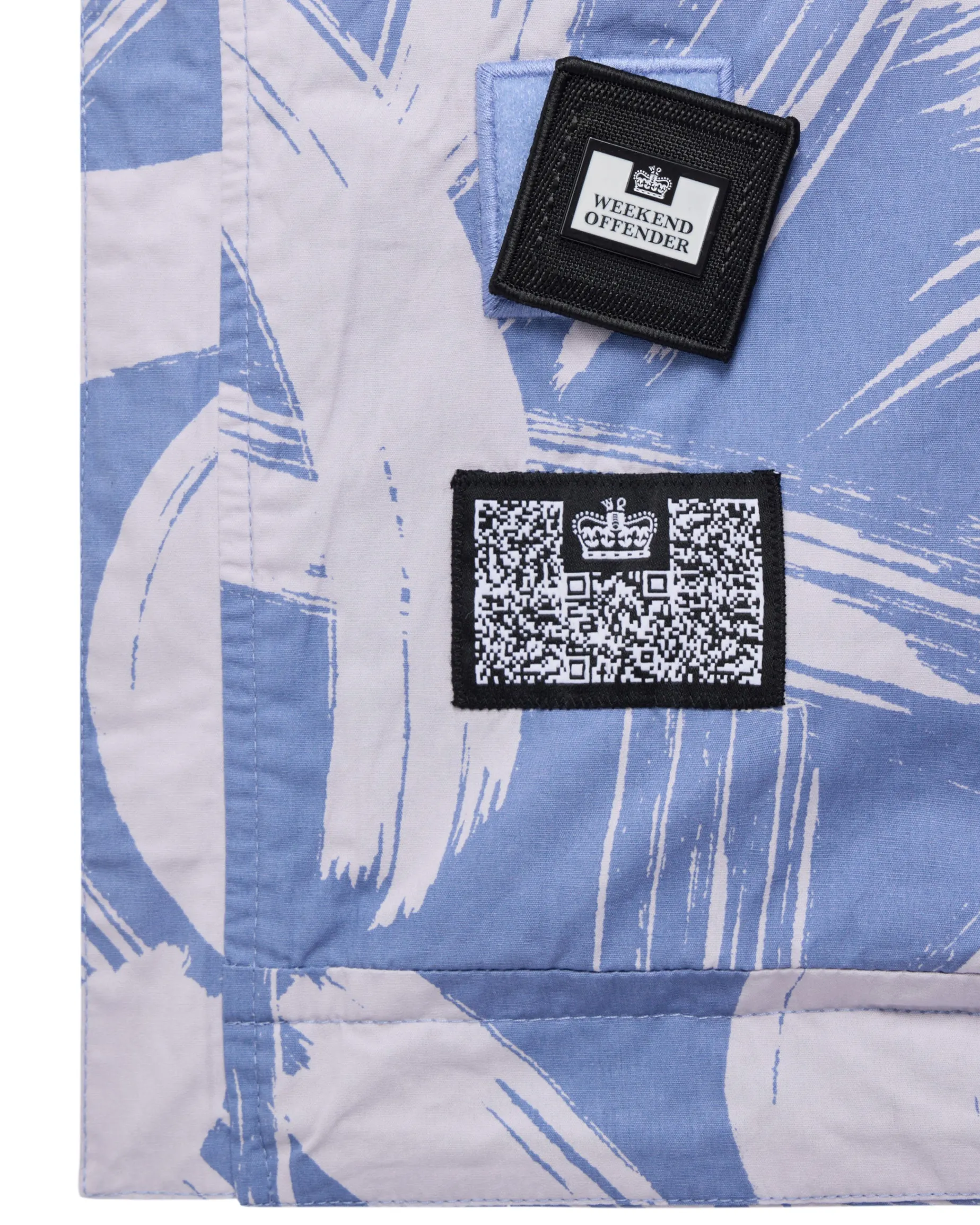 Technician Camo Cotton Jacket Cornflower Blue