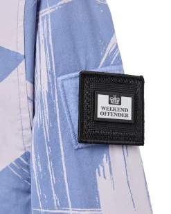 Technician Camo Cotton Jacket Cornflower Blue
