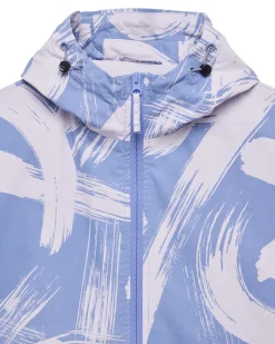 Technician Camo Cotton Jacket Cornflower Blue